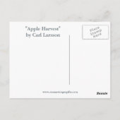 Apple Harvest by Carl Larsson ポストカード (裏面)