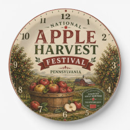 Apple Harvest Festival Pennsylvania Farmhouse ペーパープレート