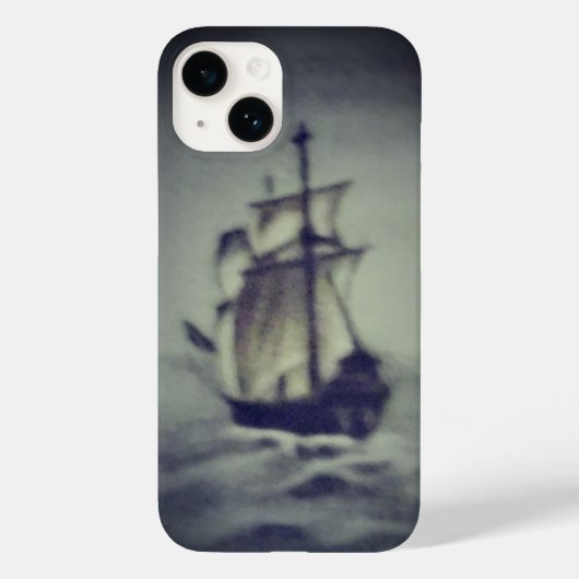 apple i phone 14帆船デザイン Case-Mate iPhoneケース (裏面)