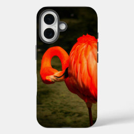 APPLE i PHONE CASE WITH A FLAMINGO DESIGN iPhone 16ケース