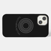 apple iphone13ケース前向き披露宴デザイン iPhoneケース (裏面横)