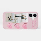 Apple iPhone16用カスタムフォト&テキストiPhoneケース iPhone 16ケース (裏面横)