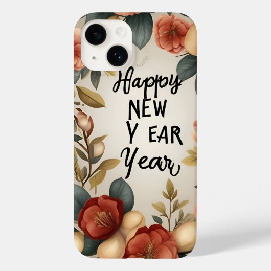 Apple iPhone 14の新年おめでとう！ Case-Mate iPhoneケース (裏面)