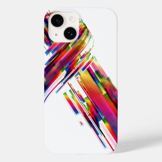 Apple iPhone 14ケース – カラフル抽象芸術 Case-Mate iPhoneケース (裏面)