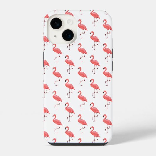 Apple iPhone 14ケース – フラミンゴ iPhoneケース (裏面)