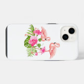Apple iPhone 14ケース – フラミンゴ iPhoneケース (裏面横)