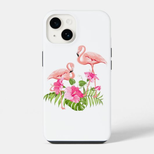 Apple iPhone 14ケース – フラミンゴ iPhoneケース (裏面)