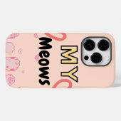Apple iphone 14proケース子猫の手順 Case-Mate iPhoneケース (裏面 (横))