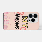 Apple iphone 14proケース子猫の手順 iPhoneケース (裏面横)