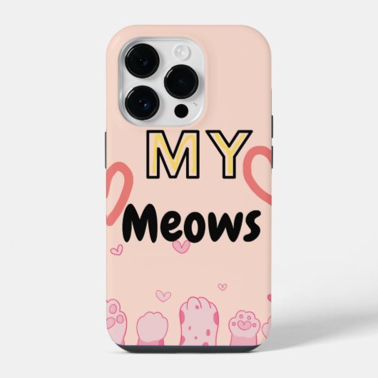 Apple iphone 14proケース子猫の手順 iPhoneケース (裏面)