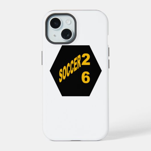 Apple iPhone 15 カバー サッカー 26 (裏面)