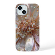 Apple iPhone 15 クリスタルフラワーデザインケース