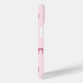 Apple Iphone 15 用ピンクリボンデザインのスマホケース Case-Mate iPhoneケース (裏面 / 右)