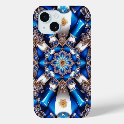 Apple iPhone 15 Case-Mate アルゼンチンの色デザインケース iPhoneケース (裏面)