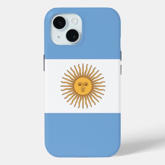 Apple iPhone 15 Case-Mate アルゼンチン国旗デザイン iPhoneケース (裏面)