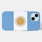 Apple iPhone 15 Case-Mate アルゼンチン国旗デザイン iPhoneケース (裏面 (横))
