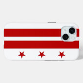 Apple iPhone 15 Case-Mate ワシントンD.C.の旗 iPhoneケース (裏面 (横))
