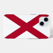 Apple iPhone 15 Case-Mate with Alabama国旗 Case-Mate iPhoneケース (裏面 (横))
