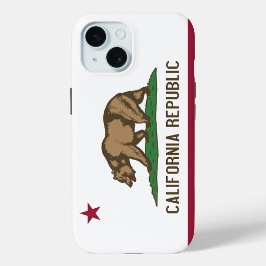 Apple iPhone 15 Case-Mate with California flag iPhoneケース (裏面)
