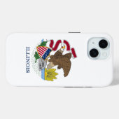 Apple iPhone 15 Case-Mate with Illinois flag Case-Mate iPhoneケース (裏面 (横))
