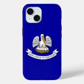 Apple iPhone 15 Case-Mate with Louisiana flag iPhoneケース (裏面)