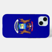 Apple iPhone 15 Case-Mate with Michigan flag Case-Mate iPhoneケース (裏面 (横))