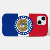 Apple iPhone 15 Case-Mate with Missouriフラグ iPhoneケース (裏面 (横))