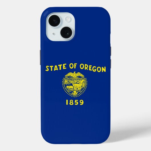 Apple iPhone 15 Case-Mate with Oregon flag Case-Mate iPhoneケース (裏面)
