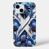 Apple iPhone 15 Case-Mate with Scottish Thistles iPhoneケース (裏面)