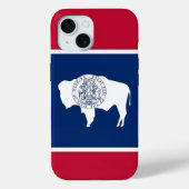 Apple iPhone 15 Case-Mate, Wyoming flag Case-Mate iPhoneケース (裏面)