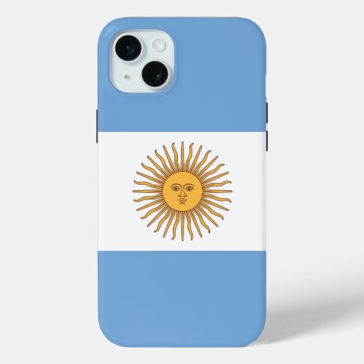 Apple iPhone 15 Plus ケース アルゼンチンの旗 Case-Mate iPhoneケース (裏面)