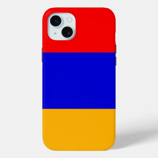 Apple iPhone 15 Plus ケース アルメニア国旗 Case-Mate iPhoneケース (裏面)