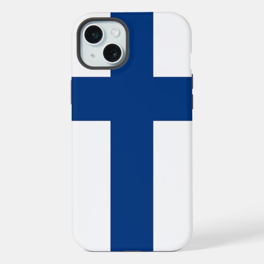 Apple iPhone 15 Plus ケース フィンランド国旗 (裏面)
