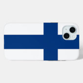 Apple iPhone 15 Plus ケース フィンランド国旗 Case-Mate iPhoneケース (裏面 (横))