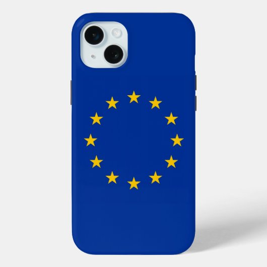 Apple iPhone 15 Plus ケース 欧州連合の旗 Case-Mate iPhoneケース (裏面)
