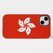Apple iPhone 15 Plus ケース 香港の旗 (裏面横)