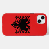 Apple iPhone 15 Plus Case-Mate,アルバニア国旗 Case-Mate iPhoneケース (裏面 (横))