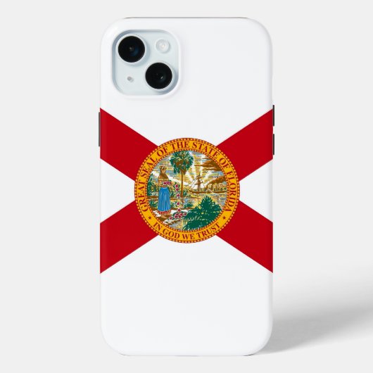 Apple iPhone 15 Plus Case-Mate、フロリダ州旗 Case-Mate iPhoneケース (裏面)
