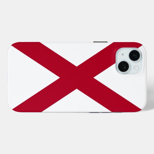 Apple iPhone 15 Plus Case-Mate, Alabama flag Case-Mate iPhoneケース (裏面 (横))