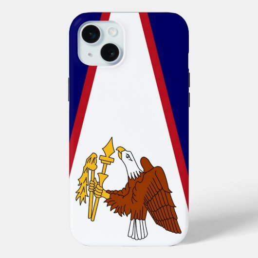 Apple iPhone 15 Plus Case-Mate American Samoa国旗 iPhoneケース (裏面)