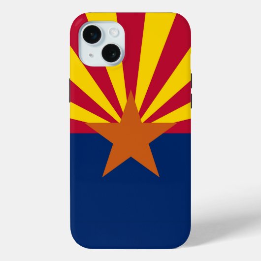 Apple iPhone 15 Plus Case-Mate, Arizona flag Case-Mate iPhoneケース (裏面)