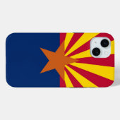 Apple iPhone 15 Plus Case-Mate, Arizona flag Case-Mate iPhoneケース (裏面 (横))