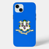Apple iPhone 15 Plus Case-Mate, Connecticutフラグ Case-Mate iPhoneケース (裏面)