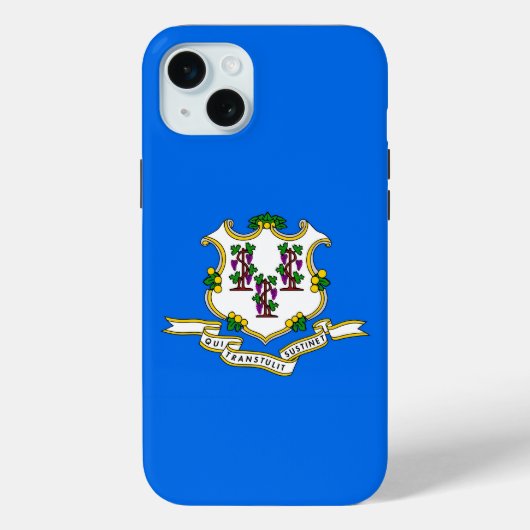 Apple iPhone 15 Plus Case-Mate, Connecticutフラグ Case-Mate iPhoneケース (裏面)