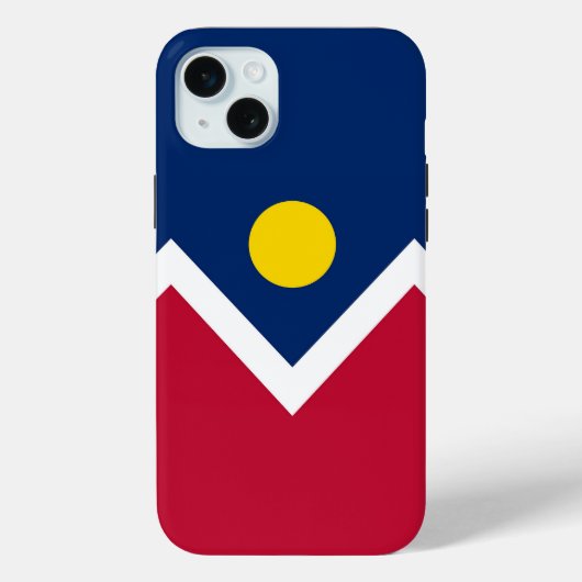 Apple iPhone 15 Plus Case-Mate, Denver City国旗 Case-Mate iPhoneケース (裏面)
