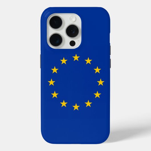Apple iPhone 15 Pro ケースメイト 欧州連合の旗 Case-Mate iPhoneケース (裏面)
