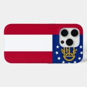 Apple iPhone 15 Pro Case-Mate、ジョージア州旗 Case-Mate iPhoneケース (裏面 (横))
