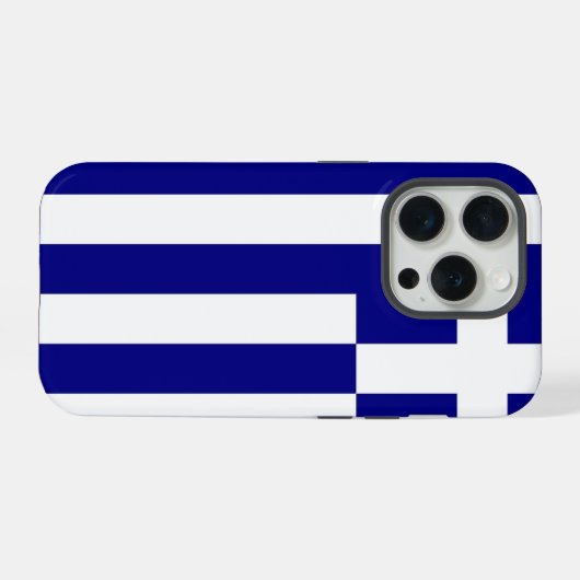 Apple iPhone 15 Pro Case-Mate, Greece flag iPhoneケース (裏面横)