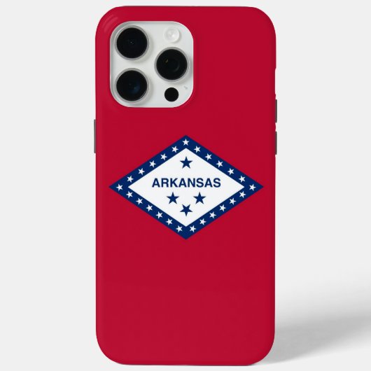 Apple iPhone 15 Pro Maxケース、アーカンソー州旗 Case-Mate iPhoneケース (裏面)