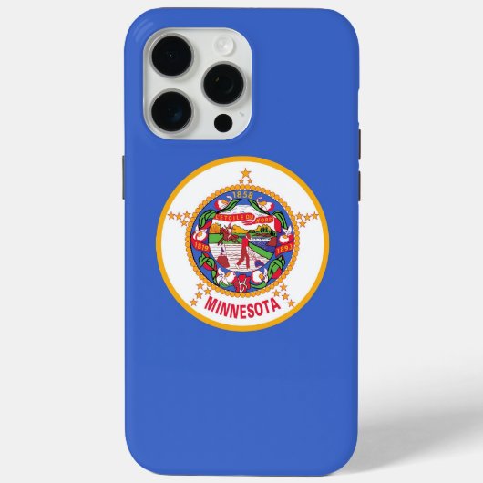 Apple iPhone 15 Pro Maxケース ミネソタ州の旗 Case-Mate iPhoneケース (裏面)